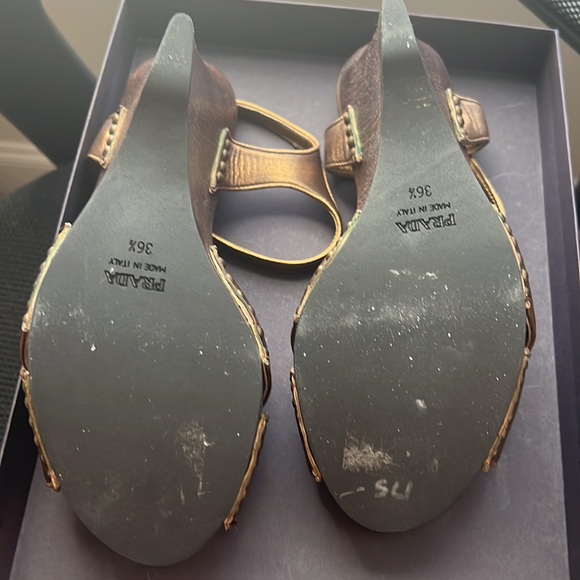 Prada copper sling back wedges. - Picture 7 of 7